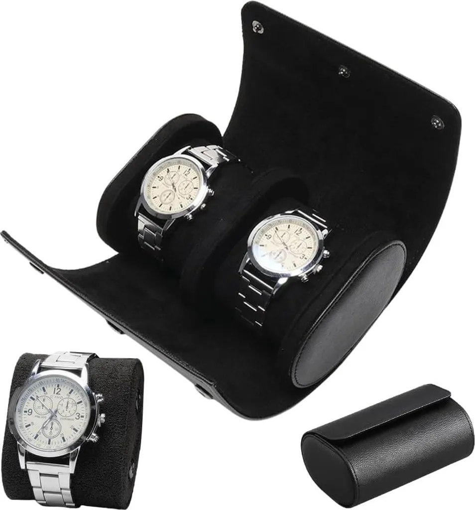 Rangement montres de voyage portable pour 2 montres : protection nomade