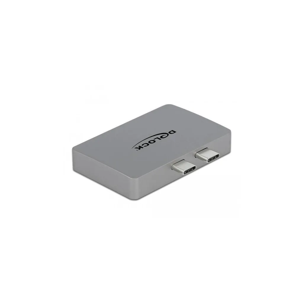 Adaptateur Dual DisplayPort 4K 60Hz Delock avec Power Delivery 100W