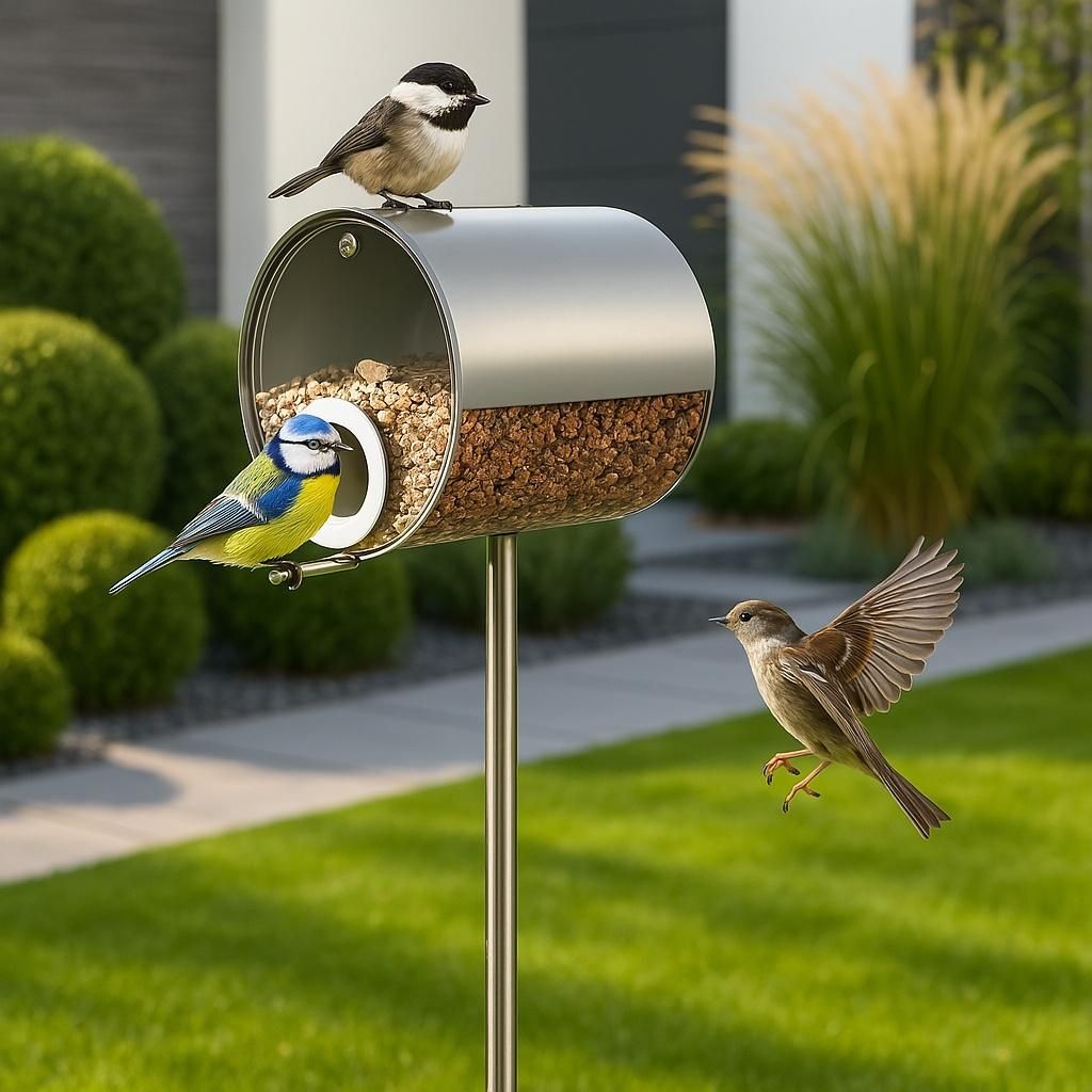 MeLiTec Vogelfutterstation mit Ständer, Vogelhaus VH10, Produktbild 
