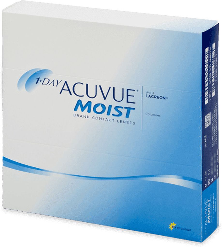 1 Day Acuvue Moist (90 Linsen) Stärke: -7.50, BC: 9.00, DIA: 14.20
