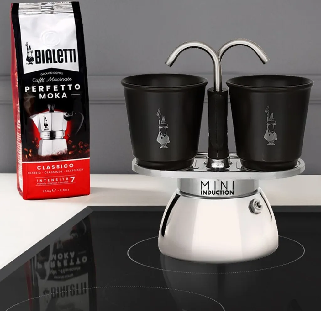 Préparez deux Expressos sur Induction avec la Bialetti Mini Express