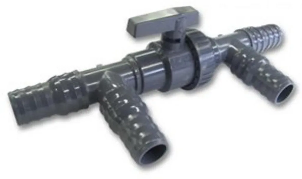 Vanne de dérivation robuste pour capteurs solaires en ABS anti-corrosion
