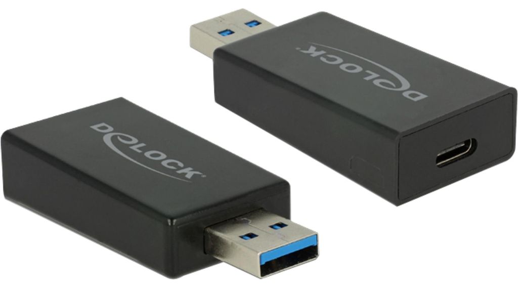 DELOCK USB3.1 Adapter C -> A Bu/St schwarz Immagine del prodotto 
