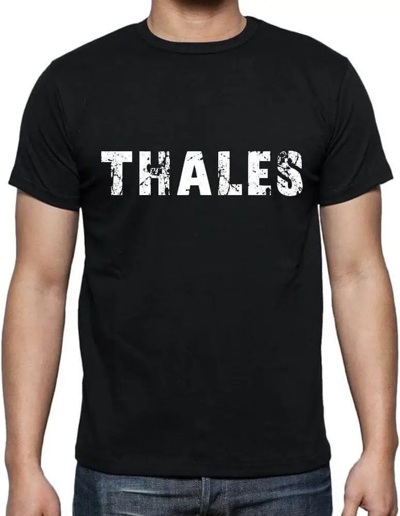 Herren Grafik T-Shirt Thales Öko-Verantwortlich Vintage Jahrgang Kurzarm Lustige Druck Geburtstag Geschenk Mann
