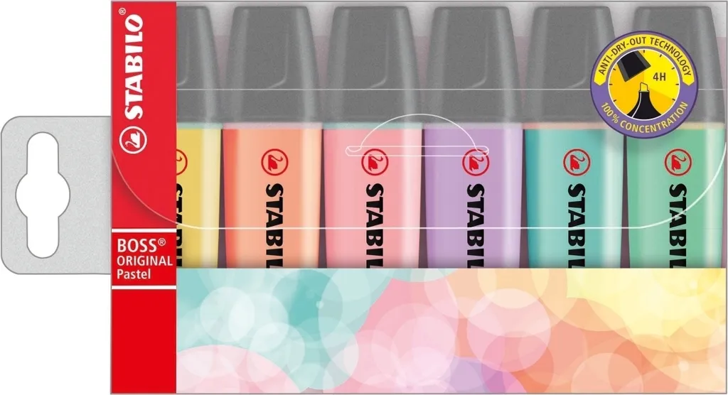 Stabilo Boss Original Set de 5 Marqueurs Fluorescents Coloris Assortis