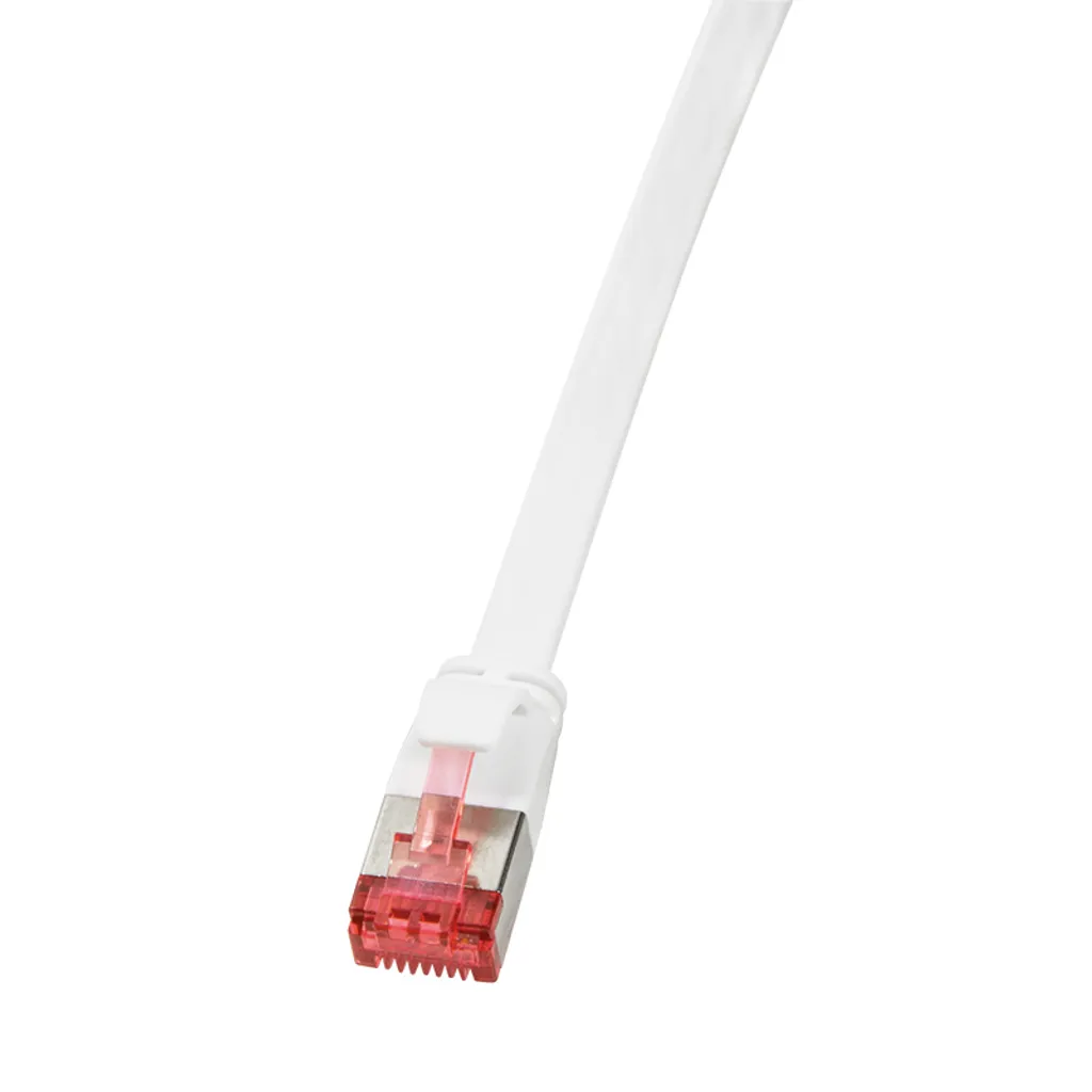 Cavo Rete Logilink 15m Cat6A U/FTP Piatto Bianco - Ideale Uffici
