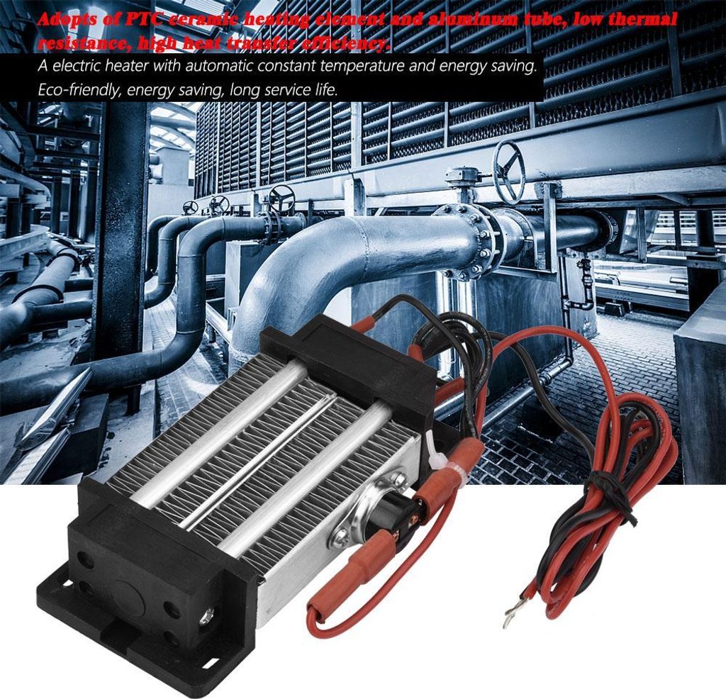 300W PTC Keramik Luftheizer 220V mit Aluminiumgehäuse – Isoliertes Heizelement für Luftstrom
