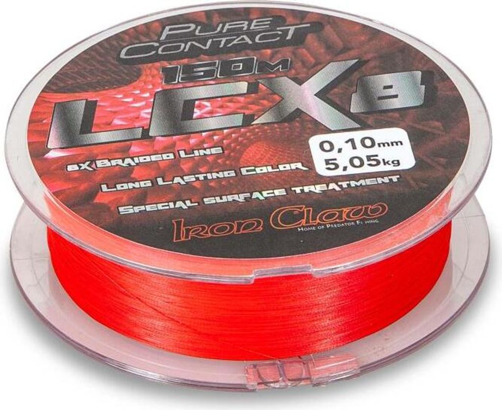 Iron Claw Schnur Pure Contact LCX8 Länge 150m ø0,21mm