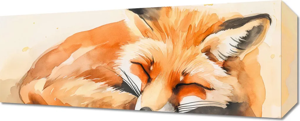 Dettagli Quadro Acquerello Idillio 50x20cm - Supporto Artistico Top