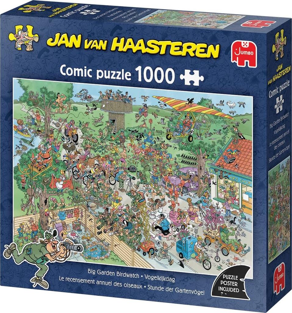 Jan van Haasteren L'heure des oiseaux du jardin, puzzle de Image du produit 