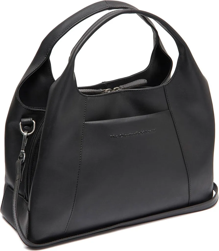 Sac à Épaule Bandoulière Salina Noir en Cuir de Vachette pour Femme