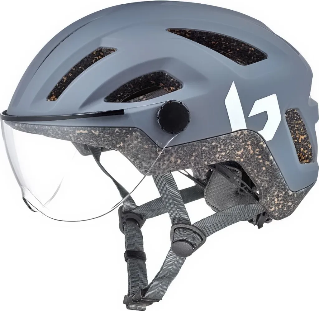 Casque Bollé Eco React Visor Gris Mat : Confort, Visière et Éco-conçu