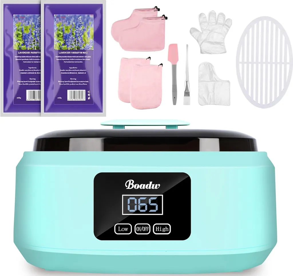Bain de paraffine grande capacité 3400ml avec kit de soin hydratant Pro