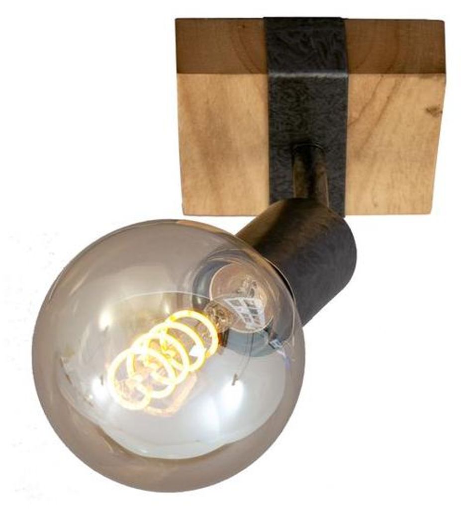 Spot mural vintage BRILONER LEUCHTEN WOOD BASIC, 25 W, Image du produit 