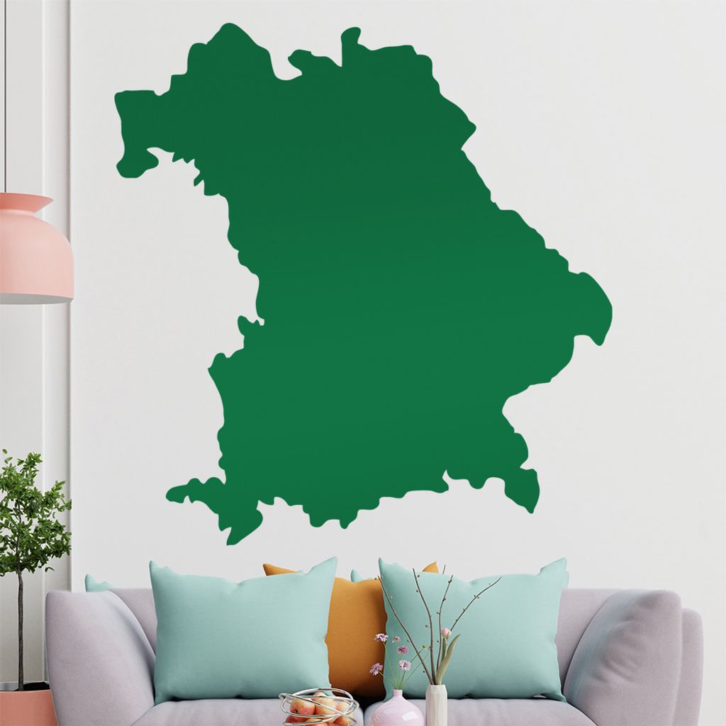 KIWISTAR Bundesland Bayern - München Allianz Arena Wandtattoo in 6 Größen - Wandaufkleber Wall Sticker - Dekoration, Küche, Wohnzimmer, Schlafz...