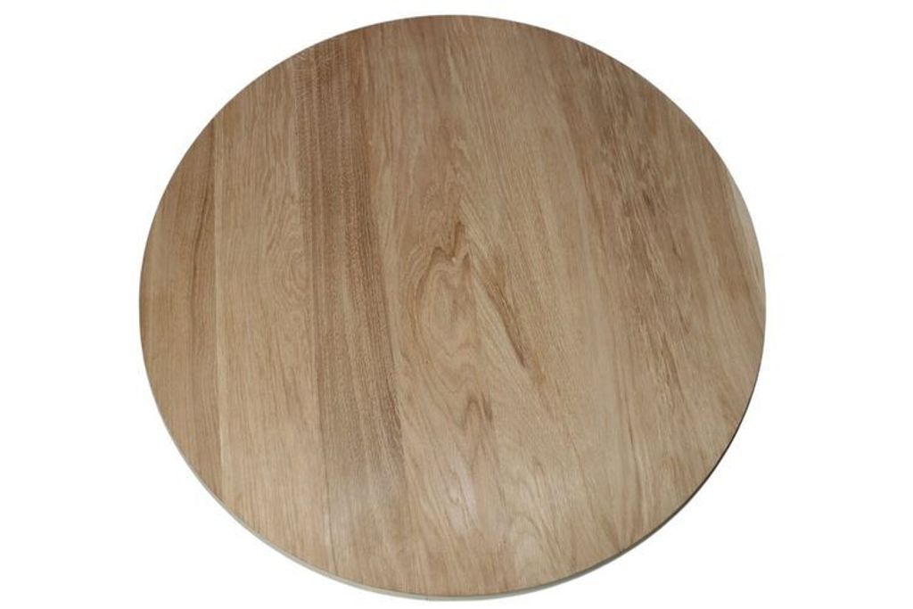 Massive Eiche runde Platte durchmesser 60cm, rustikale Produktbild 