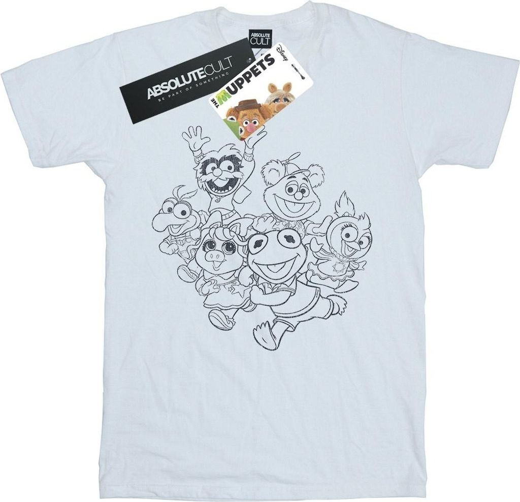 Disney - "The Muppets Muppet Babies" T-Shirt für Damen BI41166 (L) (Weiß)