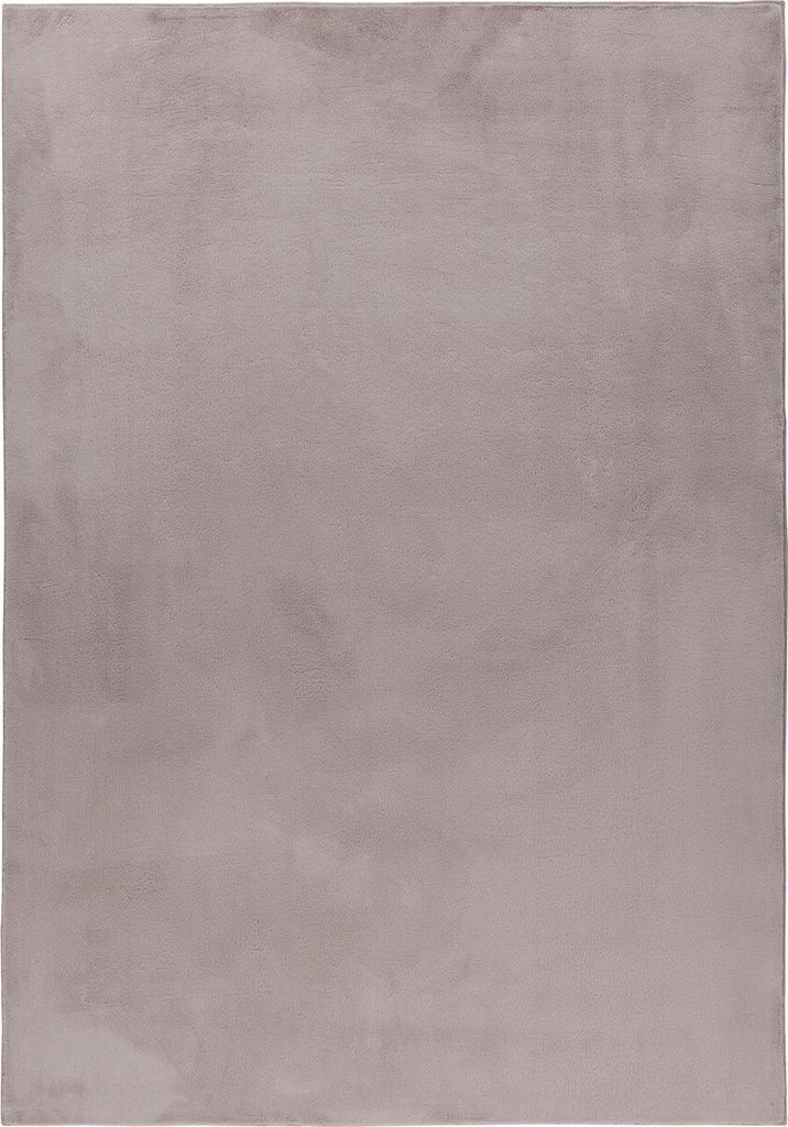 Pouffy teppich fluffy hochflor rechteckig 140x200cm beige