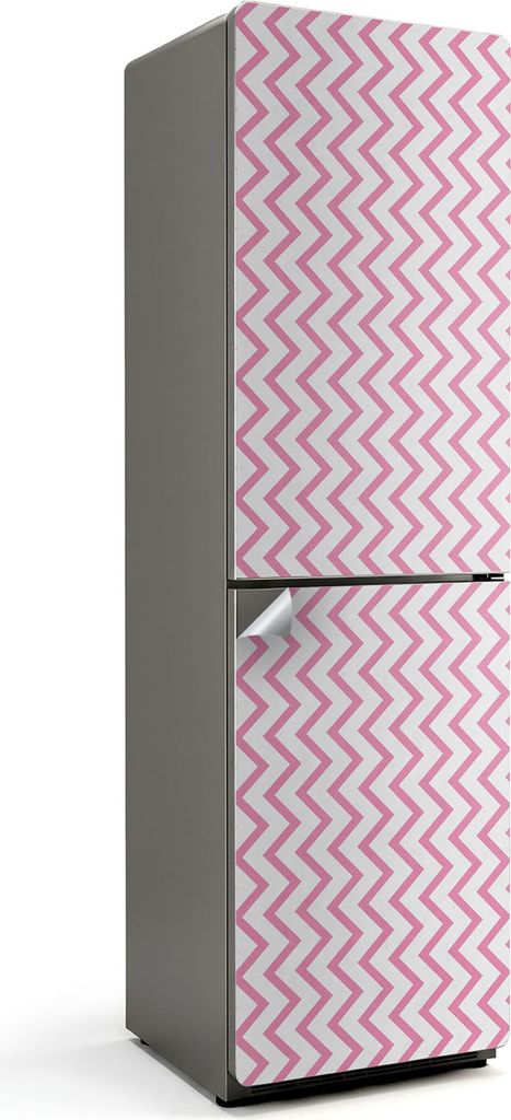 Blumenmuster mit Blättern – Kühlschrank Aufkleber – Klebefolie Kühlschrank – Kühlschrank Nachbildung – Kühlschrankfolie selbstklebend ...