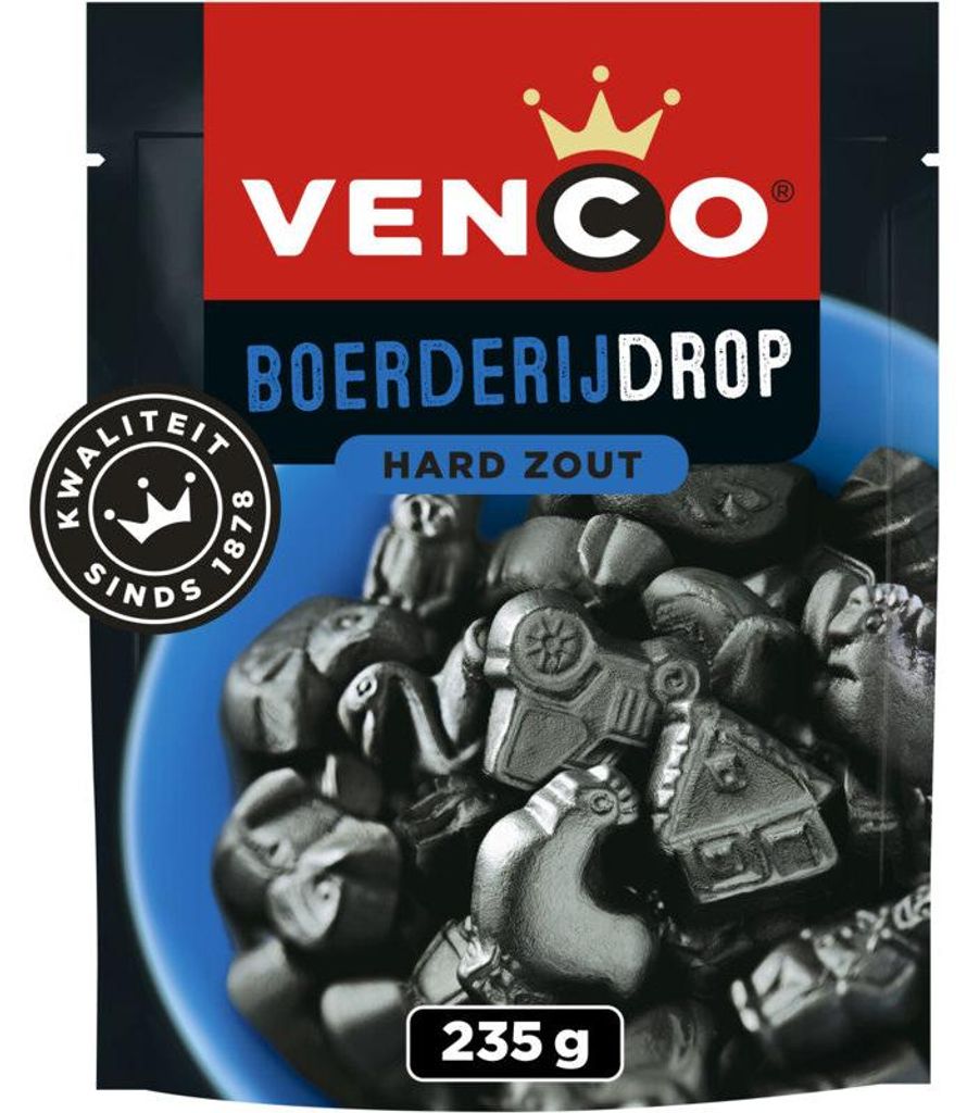 Venco Boerderijdrop 235g – Classica delizia di liquirizia Immagine del prodotto 