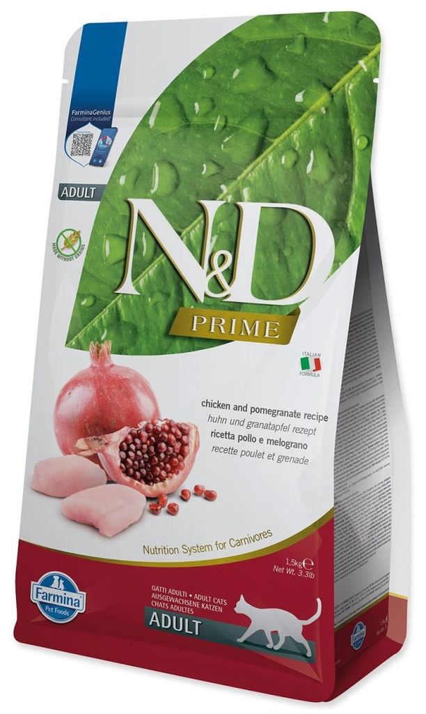 Farmina N&D 1, 5kg Adult Huhn & Granatapfel Obrázok produktu 