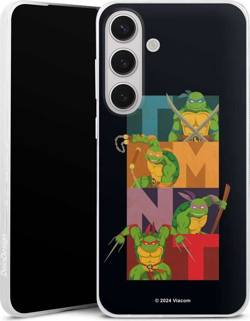 DeinDesign Slim Hülle für Samsung Galaxy S25+ Silikon Case Ultra Dünn Handyhülle Fanartikel Offizielles Lizenzprodukt Teenage Mutant Ninja Turtles