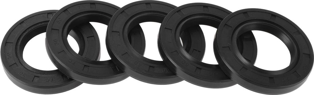 5 Stück Drehwellendichtung Hochdruck-Öldichtung 30x50x7mm Schwarz Nitril 70 Shore-Gummi