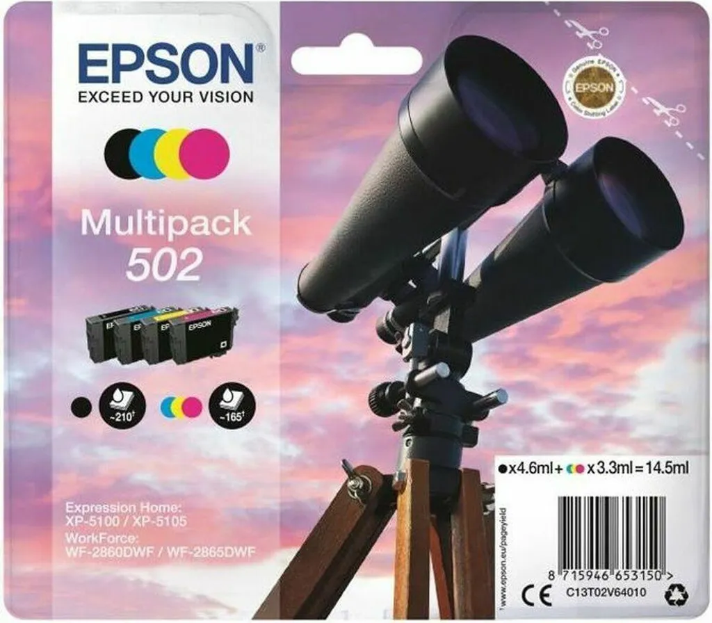 Cartucce Epson 502 Multipack 4 Colori | Foto e Compiti Perfetti