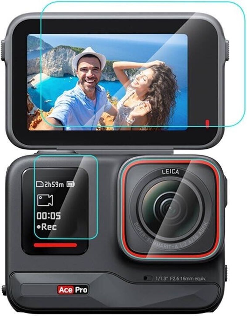 Ugello in vetro temperato 3 in 1 per Insta360 Ace Pro Immagine del prodotto 
