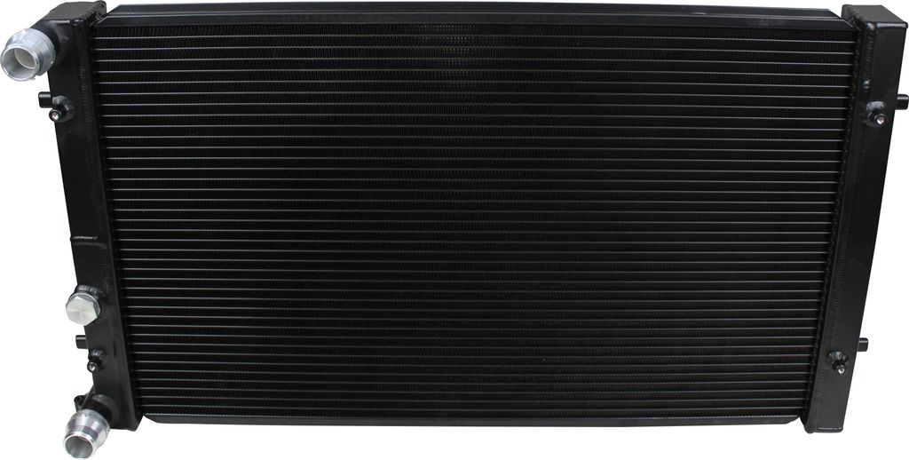 Aluminiowa chłodnica wody czarna do VW Golf 4 1.8T Audi A3 Zdjęcie produktu 