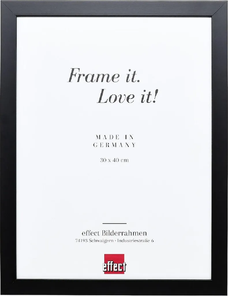 Cornice Legno 30x40 Nero Vetro Museale - Qualità Top Pro