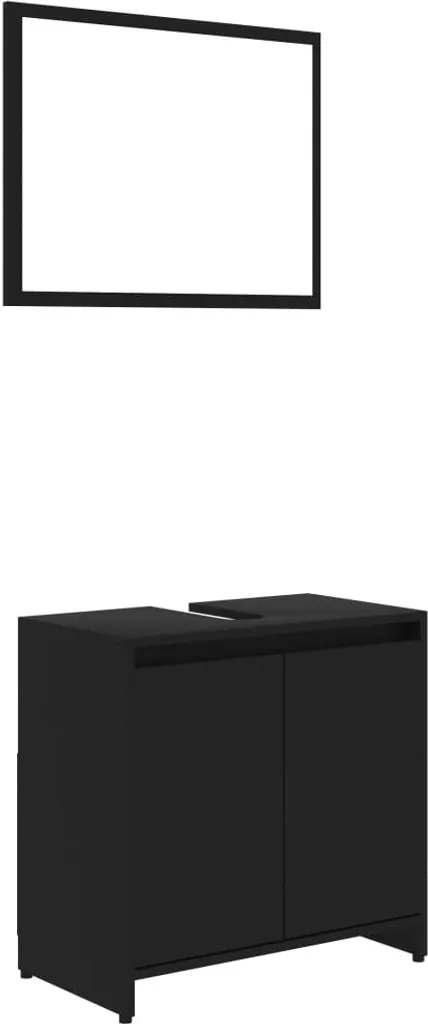 vidaXL Set Bagno Legno Nero: Crea la Tua Spa Personale in Casa