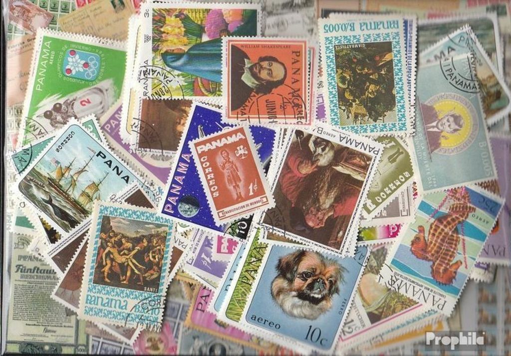 Briefmarken Panama 500 verschiedene Marken
