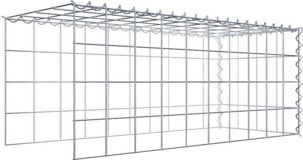 Anbaugabione Typ 4 100 cm x 40 cm x 40 cm (L x H x T), Maschenweite 10 cm x 10 cm, Spirale