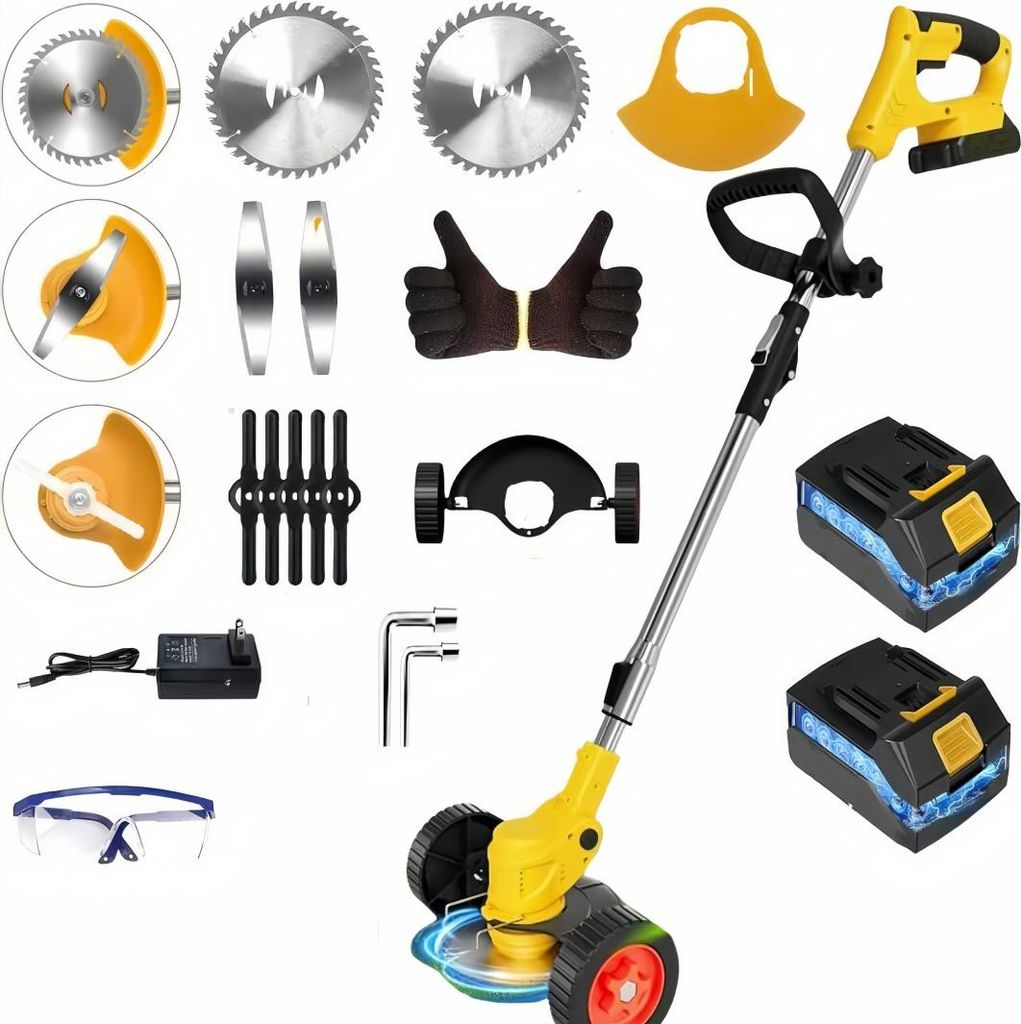 Akku-Rasentrimmer 21V mit 2 Akku und Ladegerät, 3-in-1 Produktbild 
