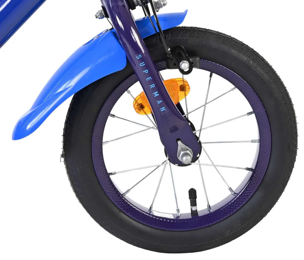Vélo 12 pouces Superman bleu robuste avec roues stabilisatrices - 3