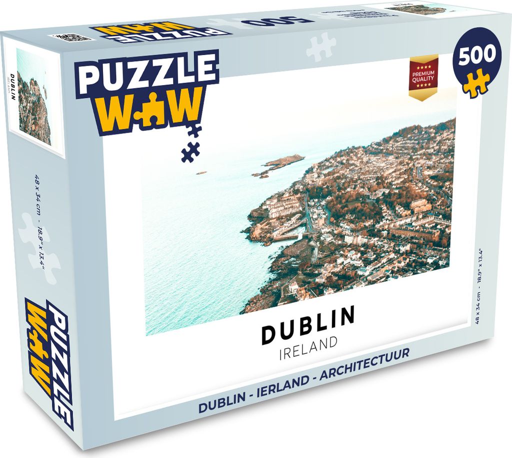 MuchoWow Puzzle 500 Teile Dublin - Irland - Architektur - 500 Teile - Kinder - Selberbauen - Puzzlespiele