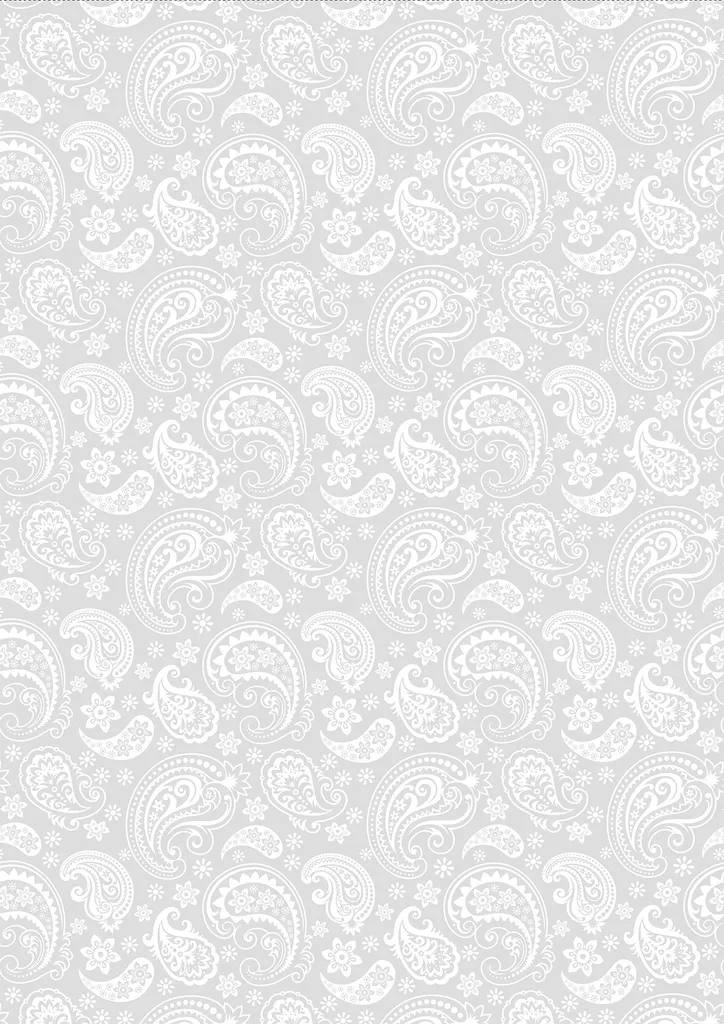 Papier pour Faire-part de Mariage Paisley Blanc A4 Transparent Heyda