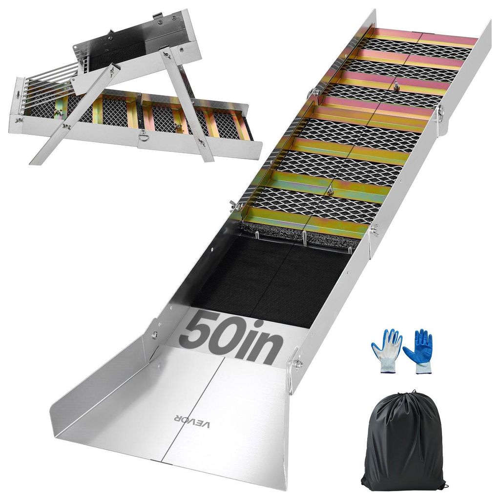 Vevor Highbanker Gold Śluza 127 Cm Aluminium Z Plecakiem I Zdjęcie produktu 