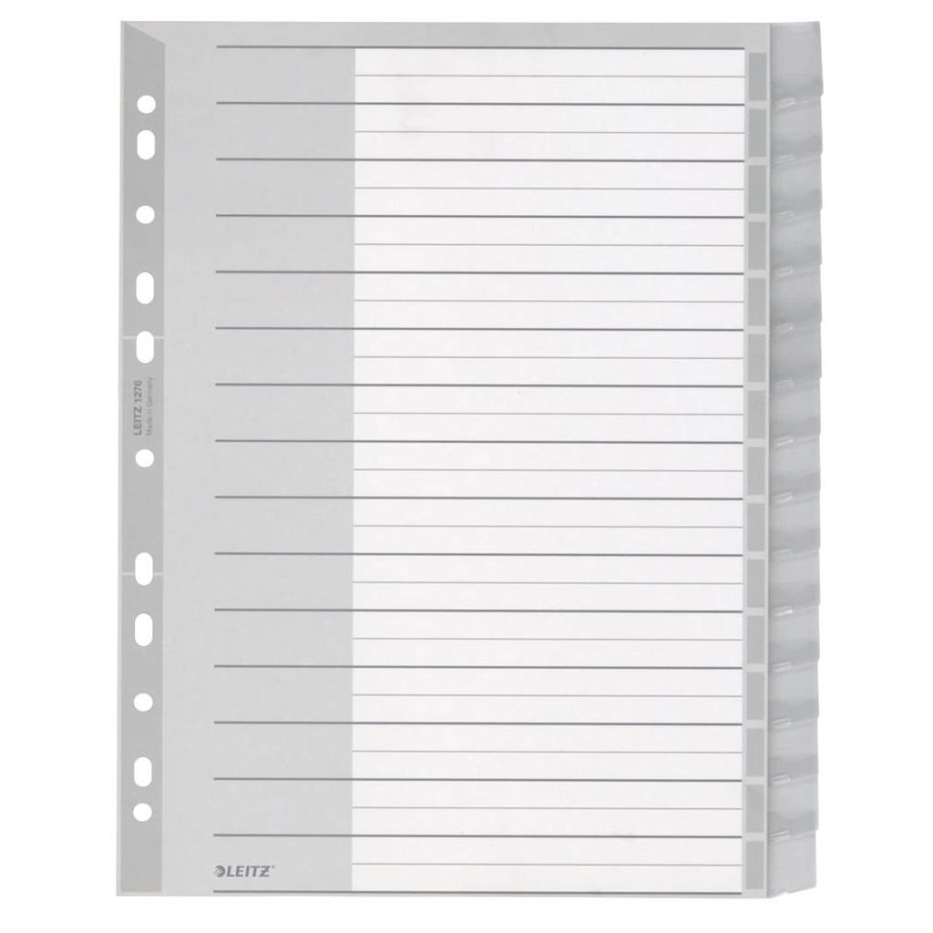 Leitz 12760000 Tab-Register Leerer Registerindex Kunststoff Produktbild 
