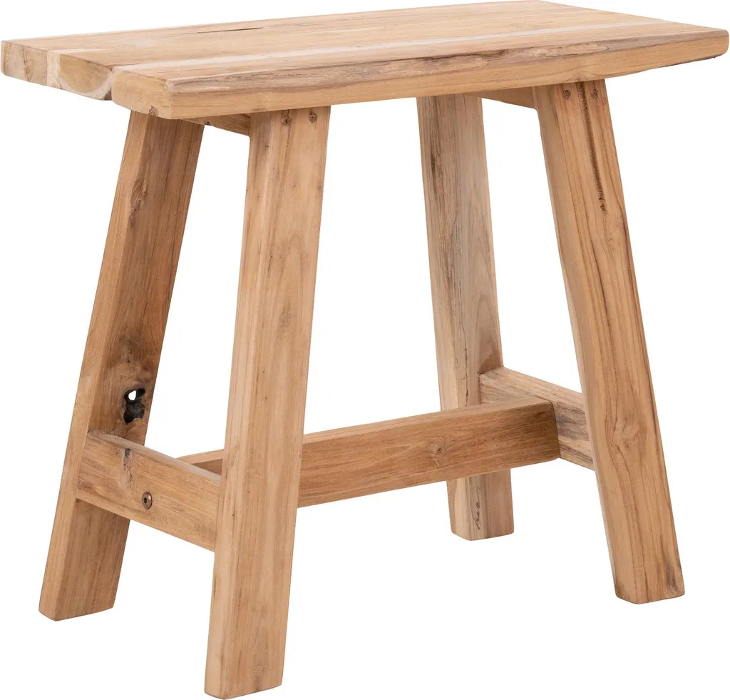 Banc de Jardin en Teck 50 cm Barcelona - Finition Naturelle Haute Qualité