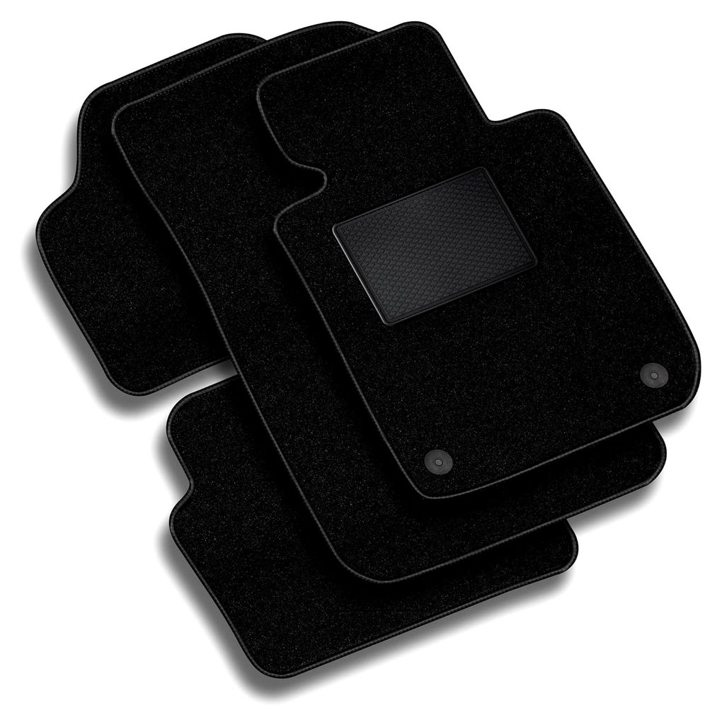 Basic Velours-Fußmatten für Ford C-Max II 2012-2015 - Material, Schwarz