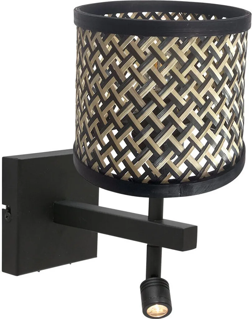 Lampada da Muro Steinhauer Stang 3701ZW Nero - Applique con Luce Lettura
