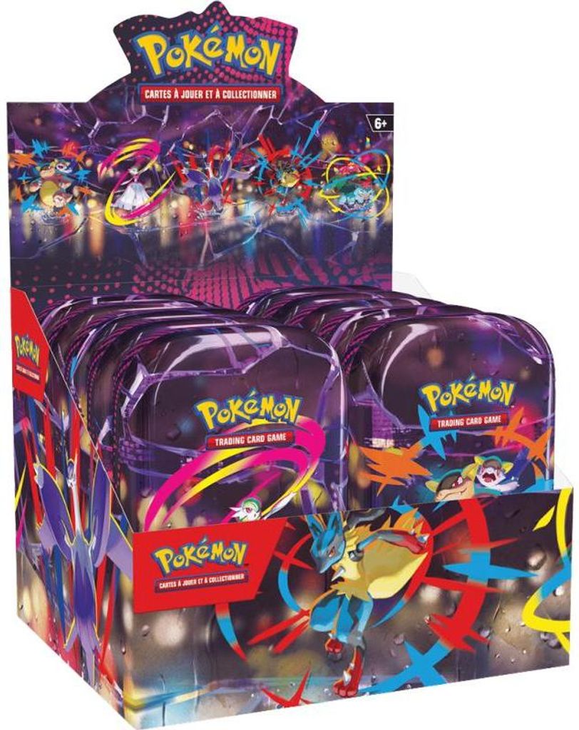 TCG Mega Heroes Mini Tin Display 10 Pcs (French) French languagebeschädigt