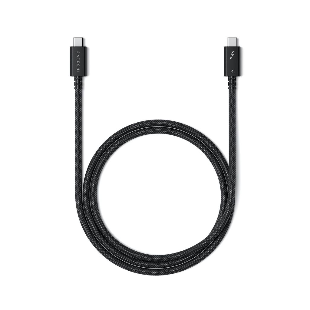 Satechi Thunderbolt 4 Pro Kabel (1m/240W) – Geschwindigkeit bis zu 8K/60Hz Auflösung – Unterstützt bis zu 240W Leistungsabgabe – Datenüber...