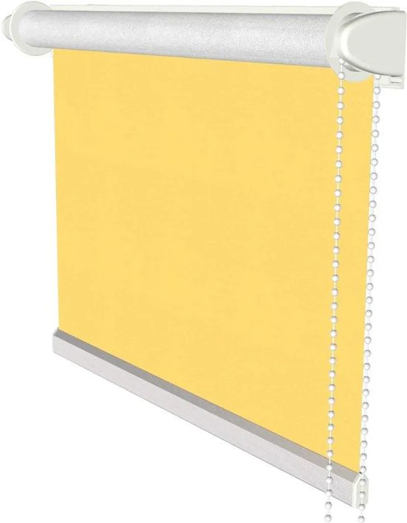 Store occultant jaune 1135x175cm avec tissu thermique haute densité