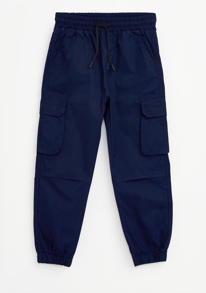 Bonito | Jungen Jogginghose Cargo - Größe 128 (7–8 Jahre) - Blau - Bequem und strapazierfähig