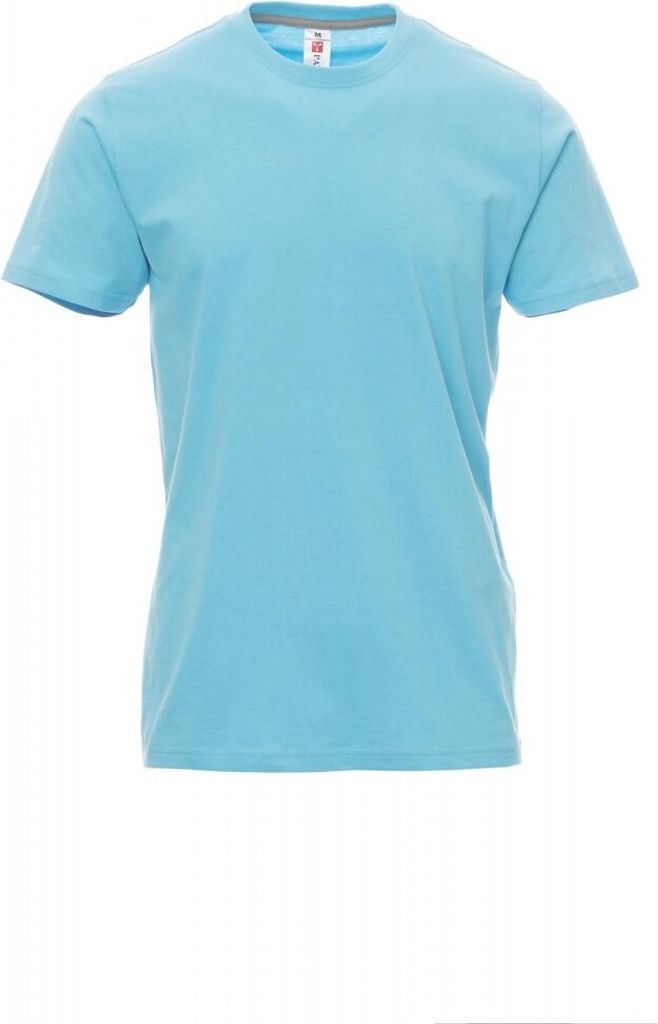 PAYPER T-Shirt SUNRISE – Kurzarm Herren-Shirt aus Baumwolle mit Rundhalsausschnitt, seitlichen Nähten und angenehmer Passform atollblau S