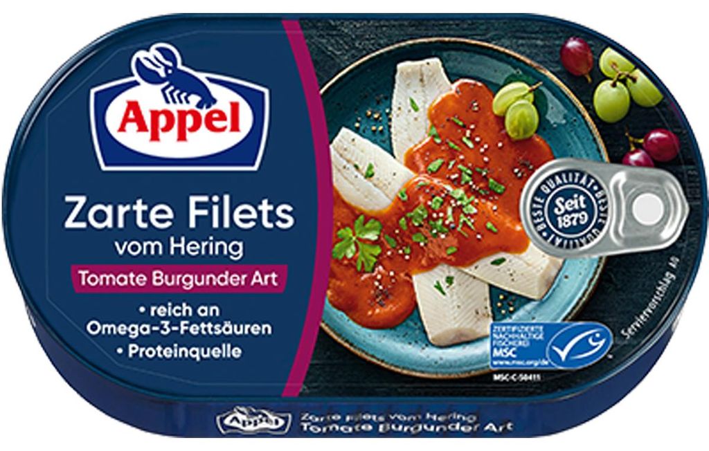 Appel Filets de hareng tomate façon bourguignonne avec une Image du produit 