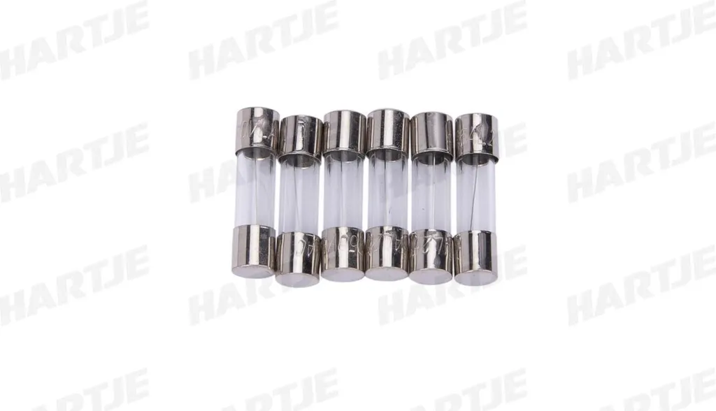 Lot de 6 fusibles tubulaires 5x20mm 5A en verre pour radio de voiture